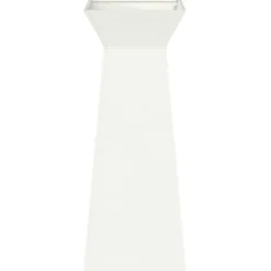 Trapezoidal Plantekasse i Stål - Moderne Design | Farve: Hvid | Størrelse: 40x40x100 cm Plantestativer