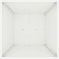 Trapezoidal Plantekasse i Stål - Moderne Design | Farve: Hvid | Størrelse: 40x40x100 cm Plantestativer