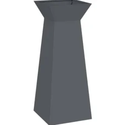 Trapezoidal Søjle Plantekasse i Stål | Farve: Antracit | Størrelse: 40 x 40 x 100 cm Plantestativer