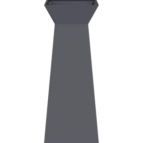 Trapezoidal Søjle Plantekasse i Stål | Farve: Antracit | Størrelse: 40 x 40 x 100 cm Plantestativer