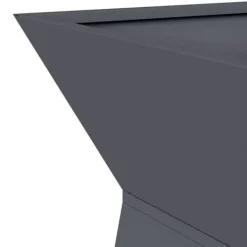 Trapezoidal Søjle Plantekasse i Stål | Farve: Antracit | Størrelse: 40 x 40 x 100 cm Plantestativer