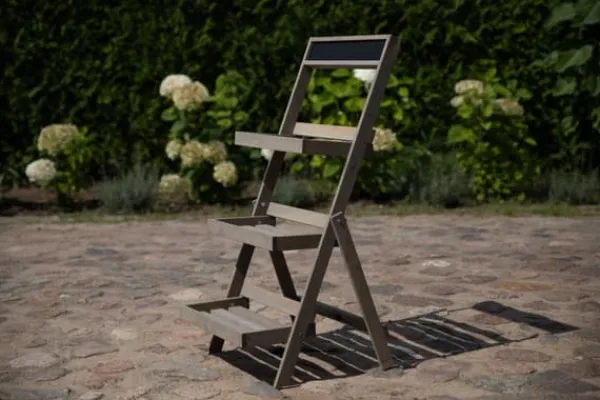 Best Træblomsterreol /100x52x52 cm/ Finish Grå Plantestativer