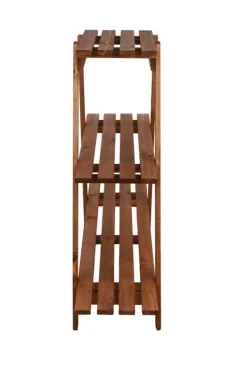 Outlet Træblomsterstativ 79x101x26 cm - RP/ 3-niveau/ Brun Plantestativer