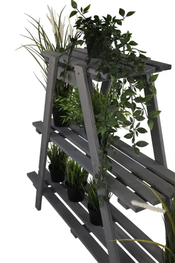 Plantestativer^Træblomsterstativ 79x101x26 cm - RP/ 3-niveau/ Grå