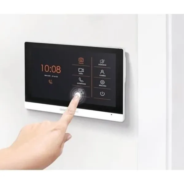 Sikkerhedsmonitorer & Videokameraer^Trådbundet videointercom med märken Pekskärm 7 - VisioDoor 7+ RFID