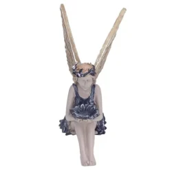 Havedekorationer^Trädgård Solros Fairy Statue Mytisk Fairy Staty Vacker ängelskulptur dekorativ figur