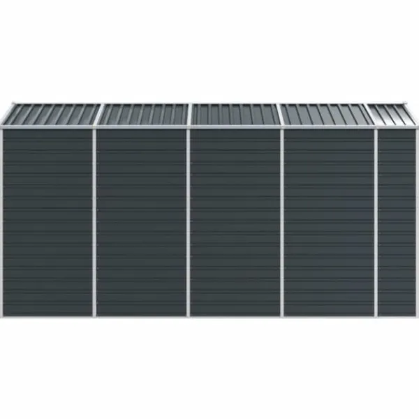 Sale Trädgårdsskjul i galvaniserat stål | Antracit | Storlek: 191x385x198 cm Skure, Garager & Carports