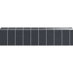 Skure, Garager & Carports^Trädgårdsskjul i galvaniserat stål - Praktisk förvaring för verktyg | Färg: Antracit | Storlek: 191x810x198 cm