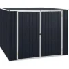Skure, Garager & Carports^Trädgårdsskjul i galvaniserat stål - Förvaring av verktyg och redskap | Färg: Antracit | Storlek: 195x198x159 cm