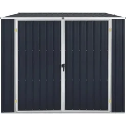 Skure, Garager & Carports^Trädgårdsskjul i galvaniserat stål - Förvaring av verktyg och redskap | Färg: Antracit | Storlek: 195x198x159 cm