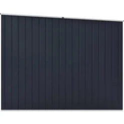 Skure, Garager & Carports^Trädgårdsskjul i galvaniserat stål - Förvaring av verktyg och redskap | Färg: Antracit | Storlek: 195x198x159 cm