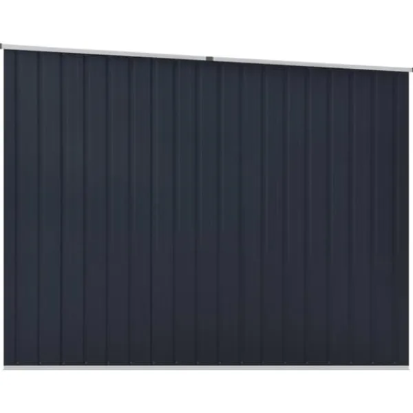 Skure, Garager & Carports^Trädgårdsskjul i galvaniserat stål - Förvaring av verktyg och redskap | Färg: Antracit | Storlek: 195x198x159 cm