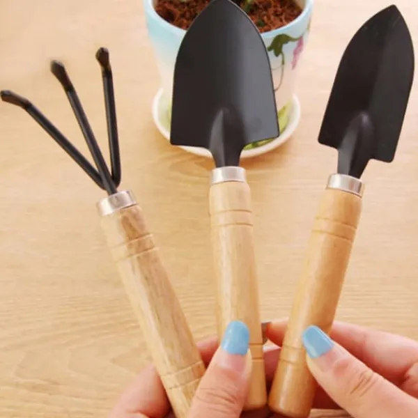 Hot Trädgårdsskyffel Set Mini Kit Hushållskruka Plantering Blommor Suckulenta Trädgårdsarbete ogräsrensning Verktyg Haveværktøj