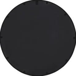 Havedekorationer^Trädgårdsspegel rund i järn för utomhusbruk | Färg: Svart | Storlek: 40x4 cm