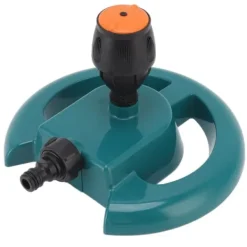 Vanding^Trädgårdssprinkler Automatisk rotation 360 grader Hållbar ABS rund bas Ofta använd grässpridare för Garden Lawn Road