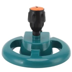 Vanding^Trädgårdssprinkler Automatisk rotation 360 grader Hållbar ABS rund bas Ofta använd grässpridare för Garden Lawn Road