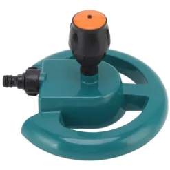 Vanding^Trädgårdssprinkler Automatisk rotation 360 grader Hållbar ABS rund bas Ofta använd grässpridare för Garden Lawn Road