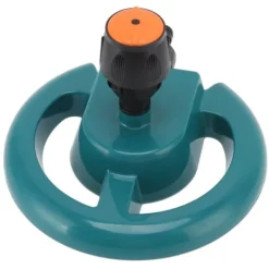 Vanding^Trädgårdssprinkler Automatisk rotation 360 grader Hållbar ABS rund bas Ofta använd grässpridare för Garden Lawn Road
