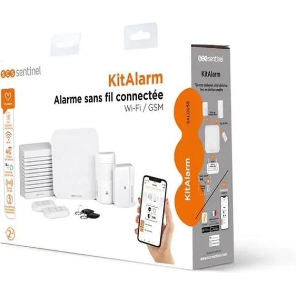 Sale Trådløs alarm forbundet til Wi-Fi og GSM 4G - KitAlarm - SCS SENTINEL Hjemmealarmsystemer
