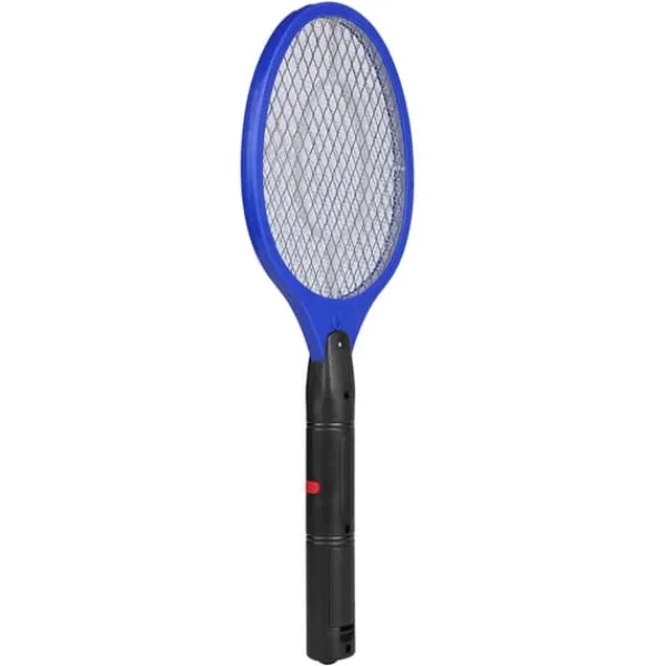 Outlet Trådløs Batteridrevet Elektrisk Fly Myggesmækker Bug Zapper Racket Insektdræber Blå Fluesmækkere