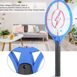 Fluesmækkere^Trådløs Batteridrevet Elektrisk Fluemyggedræber Bug Zapper Racket Insektdræber (blå)