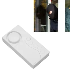 Hjemmealarmsystemer^Trådløs dør- og vinduesalarmsensor Tyverisikring 108 dB Nem installationssikkerhedsalarm til hjemmeskab
