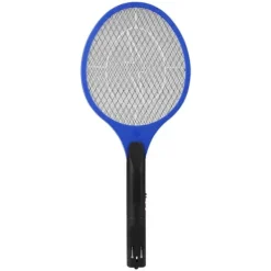 Trådløs Genopladelig Elektrisk Fly Myggesmækker Bug Zapper Racket Insektdræber Blå Fluesmækkere