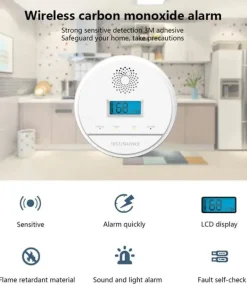 New Trådløs kulilte detektor Røg- & Kulmonoxiddetektorer