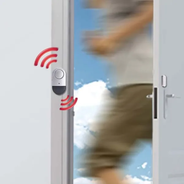 Hjemmealarmsystemer^Trådløs magnetisk alarm sensor til dør og vindue - Forbedret hjemmesikkerhed