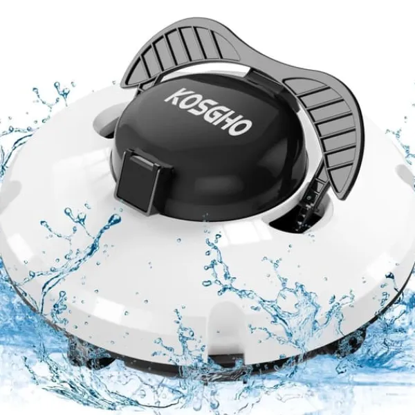 Trådløs robot poolrenser, dobbeltmotorer, 5200mAh batteri,Elfenben Pool- & Spatilbehør