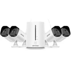 Clearance Trådløse sikkerhedskameraer, 5MP opløsning, nattevisionsfunktioner,5MP 4Stk Kamera Sikkerhedsmonitorer & Videokameraer