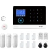Hjemmealarmsystemer^Trådløst Alarm System, Stemmestyring, Multi-Zone Support,D, EU-stik
