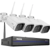 Best Trådløst CCTV-system, 5MP opløsning, tovejs lyd, 8CH NVR 4 stk kamera, 2T Sikkerhedsmonitorer & Videokameraer