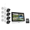 Best Trådløst CCTV-system, 7-tommer berøringsskærm, tovejskommunikation,5MP 4PCS Kamera 64G Sikkerhedsmonitorer & Videokameraer