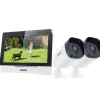 Sikkerhedsmonitorer & Videokameraer^Trådløst sikkerhedskamerasystem, 7" LCD-monitor, 4CH WiFi-funktionalitet, 3MP høj opløsning