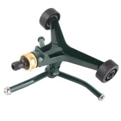 Trearmad metallsprinkler med G3/4-kontakt Rostsäker 360° roterande bevattningssprinkler för gräsmatta Vanding