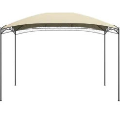 Discount Trendy pavillon 3x4 m - Solid stålkonstruktion | Farve: Creme | Størrelse: 3x4x2,65 m Telte & Lysthuse