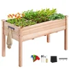 Plantningsbænke^Træhævet Haveseng & Plantekasse 47,2x22,8x30 cm - Perfekt til blomster og grøntsager. Ideel til udearealer og havearbejde.