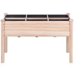 Plantningsbænke^Træhævet Haveseng & Plantekasse 47,2x22,8x30 cm - Perfekt til blomster og grøntsager. Ideel til udearealer og havearbejde.