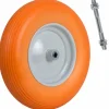 Viking Choice Haveværktøj^Trillebørhjul tubeless 4,00-8 - diameter 40 cm - Orange/Hvid