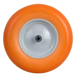 Viking Choice Haveværktøj^Trillebørhjul tubeless 4,00-8 - diameter 40 cm - Orange/Hvid