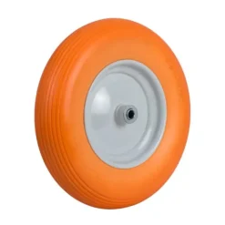 Viking Choice Haveværktøj^Trillebørhjul tubeless 4,00-8 - diameter 40 cm - Orange/Hvid