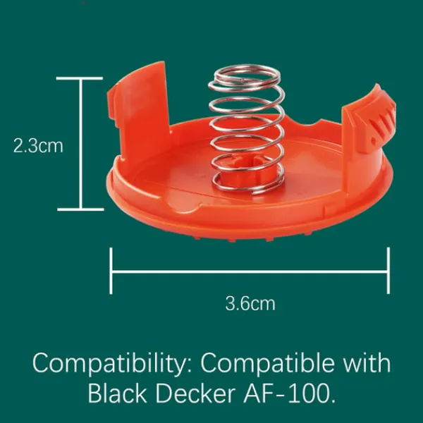 Online Trimmerspole med hætte og fjeder til trådtrimmere Black Decker AF-100 Havemaskiner