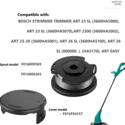 Havemaskiner^Trimmerspoler og beskyttelsesovertræk til Bosch græstrimmere 4 spools