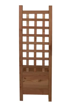 Discount Træplantekrukke med pergola RD-DNC /120x40x40cm/ Brun Krukker & Plantebeholdere