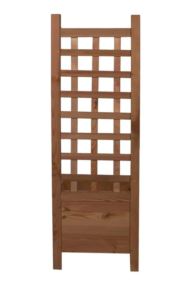 Discount Træplantekrukke med pergola RD-DNC /120x40x40cm/ Brun Krukker & Plantebeholdere