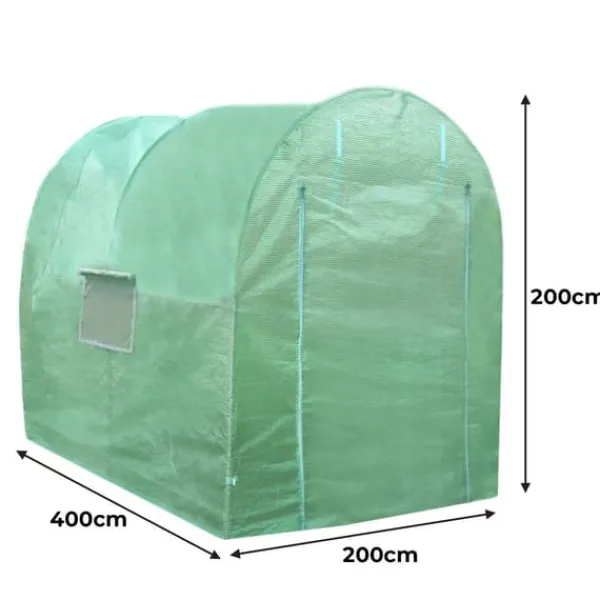 Drivhus^Tunnel drivhus 19 mm (rammetykkelse) 4 m (L) x 2 m (B) | Drivhus Tunnel Drivhus tunnel