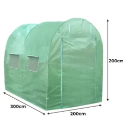 Sale Tunneldrivhus 25 mm (rammetykkelse) 3 m (L) x 2 m (B) | Drivhus Tunnel Drivhus tunnel Drivhus