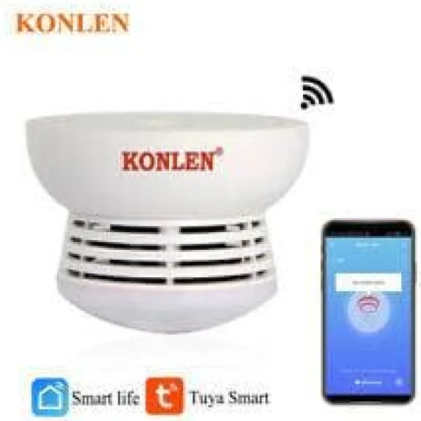 Clearance Tuya Smart WIFI Rökdetektor / Brandvarnare Røg- & Kulmonoxiddetektorer
