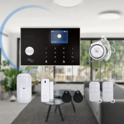 Hjemmealarmsystemer^Tuya Wireless WiFi+GSM Alarmsystem